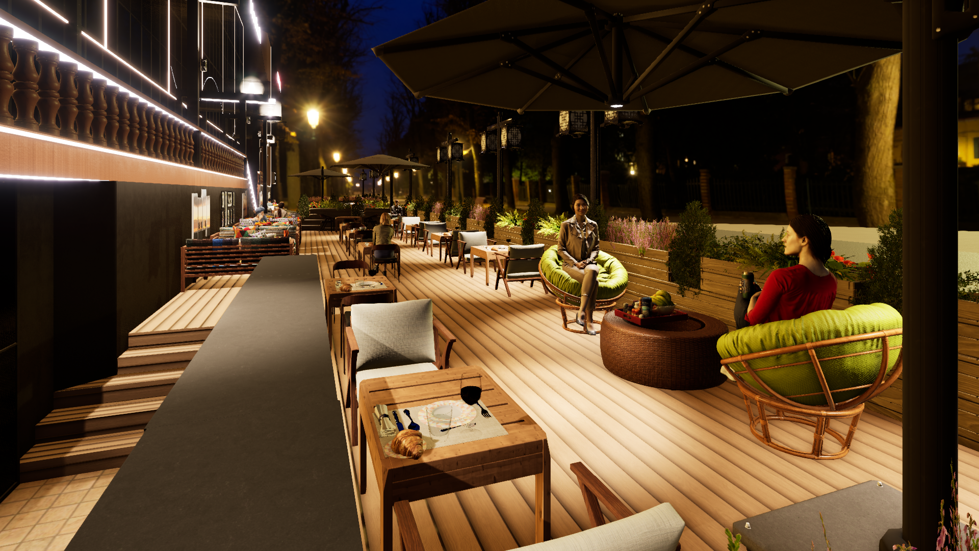 Вечерний вид