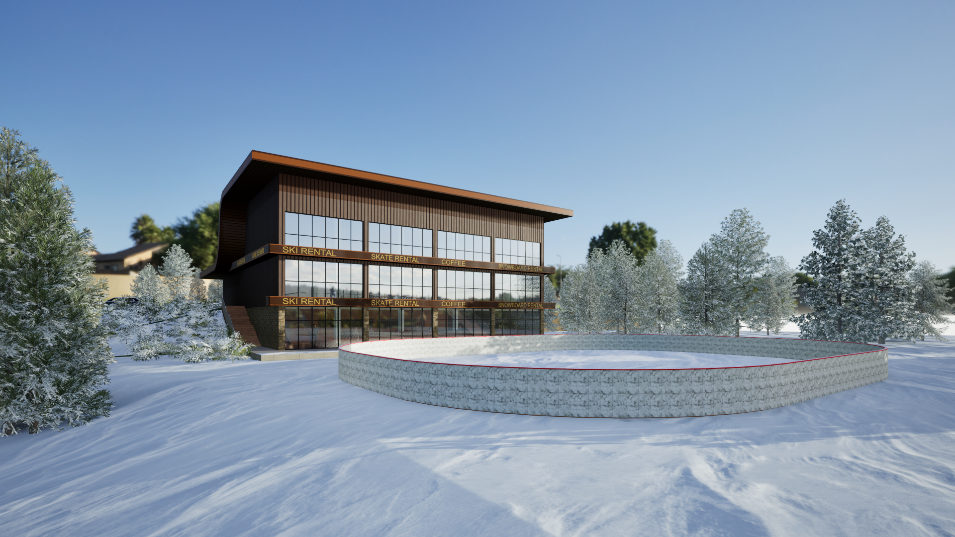 Зимний фасад